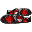 ANZO 1998-2000 Honda Accord Taillights Black-2