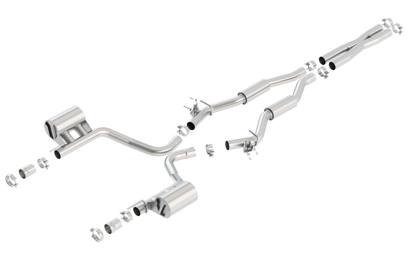 Borla 15-16 Dodge Challenger SRT 392 S-Type Catback Exhaust Single Split Rear Exit (No Tip) - 0