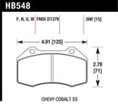 Hawk Renault Clio / Cobalt SS HPS Street Front Brake Pads-3