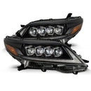 AlphaRex 2011+ Toyota Sienna NOVA LED Proj Headlights Plank Style Black w/Activ Light/Seq Signal/DRL-7