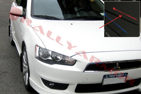 Rally Armor 07-17 Mitsubishi Lancer Black UR Mud Flap w/ Red Logo - 0