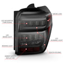 ANZO 2014-2020 Toyota 4Runner T.L Black Housing Smoke Lens Red Light Bar W/Sequential-6