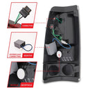 ANZO 1999-2007 Chevrolet Silverado 1500 LED Taillights Red/Clear-18