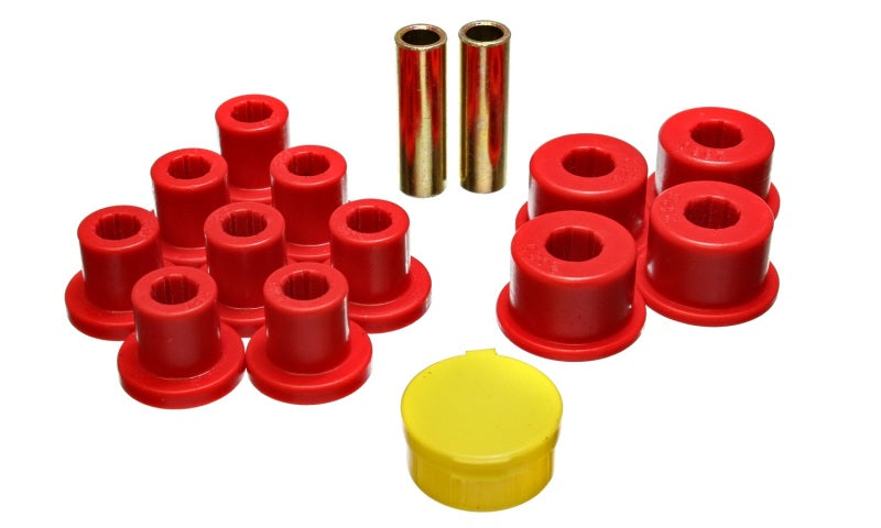 Energy Suspension 6/74-80 MG MGB Red Rear Leaf Spring Bushing Set - 0