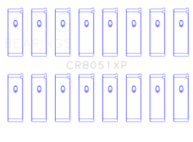 King Engine Bearings Nissan VK56DE/VK56VD/VK45DE Performance Rod Bearing Set - Size STD - 0
