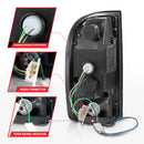 ANZO 1995-2000 Toyota Tacoma LED Taillights Black Housing Smoke Lens (Pair)-3