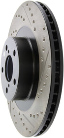 StopTech 02-10 Subaru WRX Slotted & Drilled Left Front Rotor (exc. STi)-12