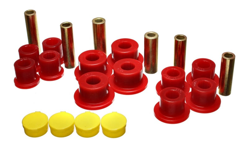 Energy Suspension 02-05 Dodge Ram 1500 2WD Red Rear Leaf Spring Bushing Set - 0