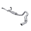 MBRP 2022 Toyota Tundra 3.5L Dual Cat-back 4in Single Side Exit Dual Wall Angle Cut Tip - T304-1