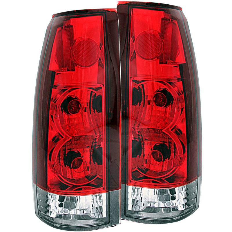 ANZO 1999-2000 Cadillac Escalade Taillights Red/Clear - New Gen - 0