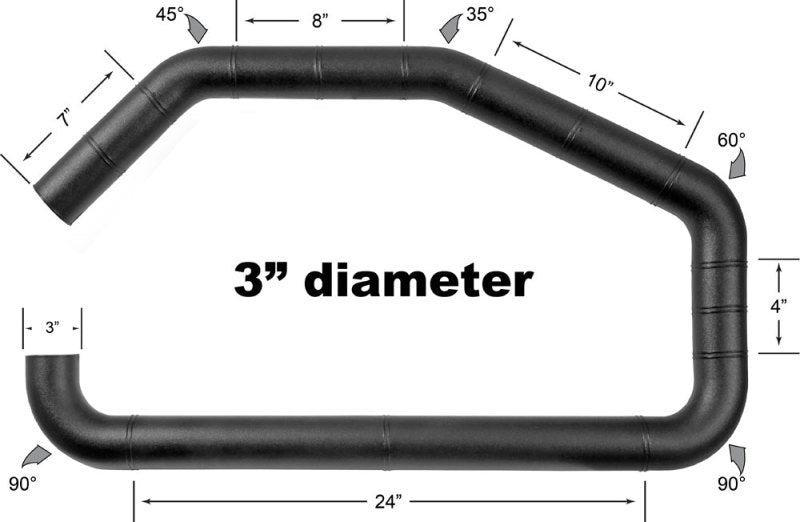 Airaid U-Build-It - 3in Intake Tube - 0