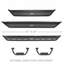 Go Rhino Dominator Extreme D6 SideSteps - Tex Blk - 4in Drop Down Steps (Pair)-7