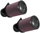 K&N 2014-2015 Audi R8 V10-5.2L F/I Drop In Air Filter (2 Per Box)-1