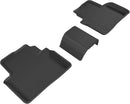 3D MAXpider 16-20 Honda Civic Kagu 2nd Row Floormats - Black-2