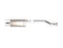 aFe ROCK BASHER 2.5in 409 SS Cat-Back Exhaust - 99-04 Toyota Tacoma L4-2.4L / V6-3.4L-8
