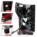 ANZO 18-19 Ford F-150 LED Taillight Black Housing Clear Lens Red Light Bar W/Sequential-7