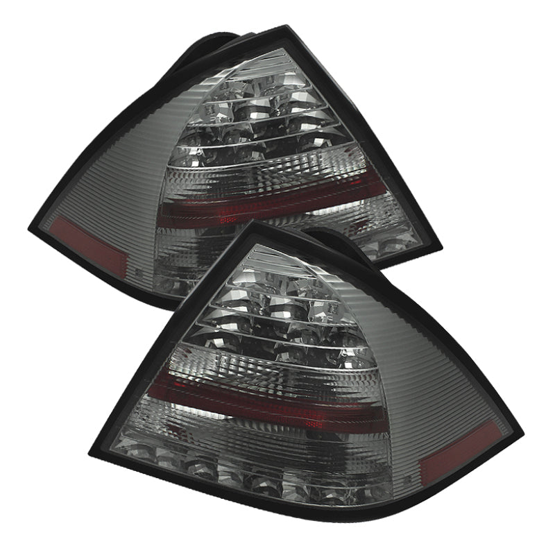 Spyder Mercedes Benz W203 C-Class 05-07 4DR Sedan LED Tail Lights Smoke ALT-YD-MBZC05-LED-SM - 0