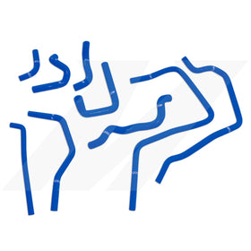 Mishimoto 01-05 Subaru WRX Blue Silicone Ancillary Hoses - 0