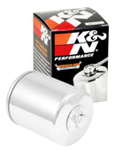 K&N Harley-Davidson / Buell 3in OD x 4.063in H Chrome Oil Filter-10