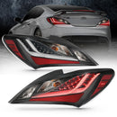 ANZO 10-13 Hyundai Genesis 2DR LED Taillights Smoke-3