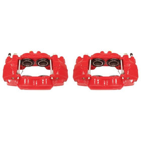 Power Stop 03-09 Toyota 4Runner Front Red Calipers w/o Brackets - Pair