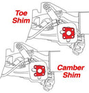 SPC Performance Fiat Rear Camber and Toe Shim Set (24 Shims)-2