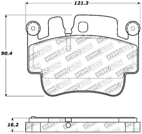 StopTech Performance 00-07 Porsche Boxster S / 06-07 Cayman / 99-05 911 Carrera Front Brake Pads - 0