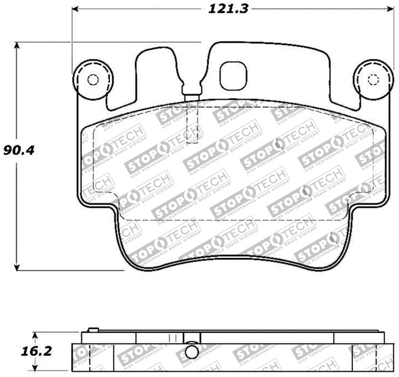 StopTech Performance 00-07 Porsche Boxster S / 06-07 Cayman / 99-05 911 Carrera Front Brake Pads - 0