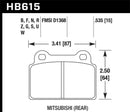 Hawk EVO X HPS Street Rear Brake Pads-4
