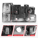 ANZO 88-98 Chevrolet C1500 Crystal Headlights Chrome w/ Signal and Side Marker Lights-7