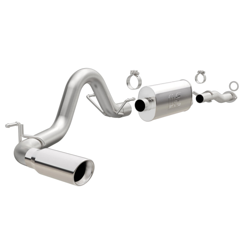 MagnaFlow Cat-Back 2016 Toyota Tacoma 3.5L V6 SS 3in Single Pass Side Exit Rear 4in Tip - 0