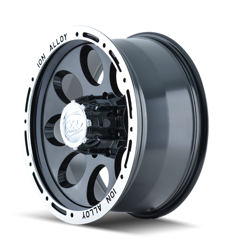 ION Type 174 15x8 / 5x114.3 BP / -27mm Offset / 83.82mm Hub Black/Machined Wheel - 0