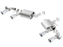 Borla 16 Chevy Camaro SS 6.2L w/ Dual NPP Atak Quad RD RL Tips Dual Exit Rear Section Exhaust-2