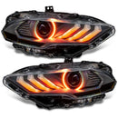 Oracle Lighting 18-23 Ford Mustang Dynamic ColorSHIFT LED Headlights - Black Series-34