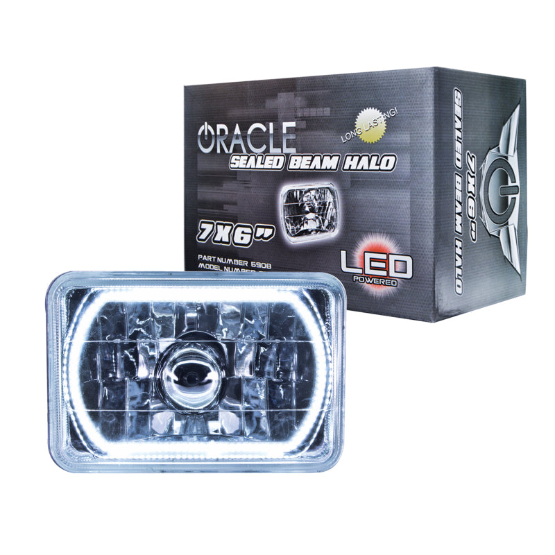 Oracle Pre-Installed Lights 7x6 IN. Sealed Beam - White Halo