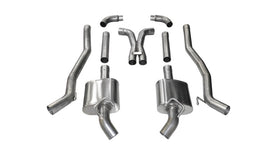 Corsa 2011-2013 Chevrolet Camaro SS 6.2L V8 Manual Xtreme 3in Cat-Back (No Tips Uses Factory Bezels) - 0
