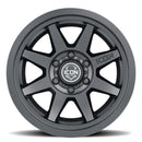 ICON Rebound 17x8.5 6x5.5 0mm Offset 4.75in BS 106.1mm Bore Satin Black Wheel-2