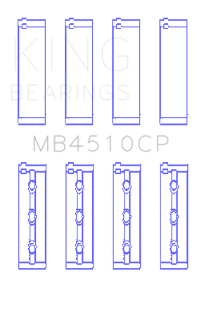 King Engine Bearings 2005-2012 Nissan VQ40DE 6 Cyl Performance Main Bearing Set - Size STD - 0