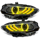 Oracle Lighting 18-23 Ford Mustang Dynamic ColorSHIFT LED Headlights - Black Series-35