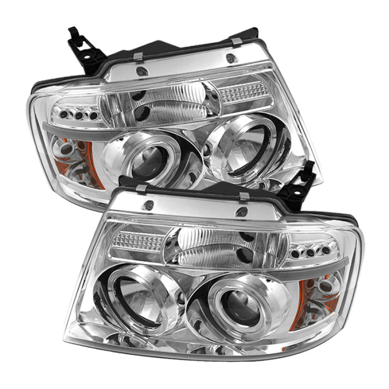 Spyder Ford F150 04-08 Projector Headlights Version 2 LED Halo LED Chrm PRO-YD-FF15004-HL-G2-C - 0