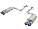 aFe Takeda 16-17 Lexus RC 200T 2.0L (t) 2in. SS Axle-Back Exhaust System w/Polished Blue Tips-1