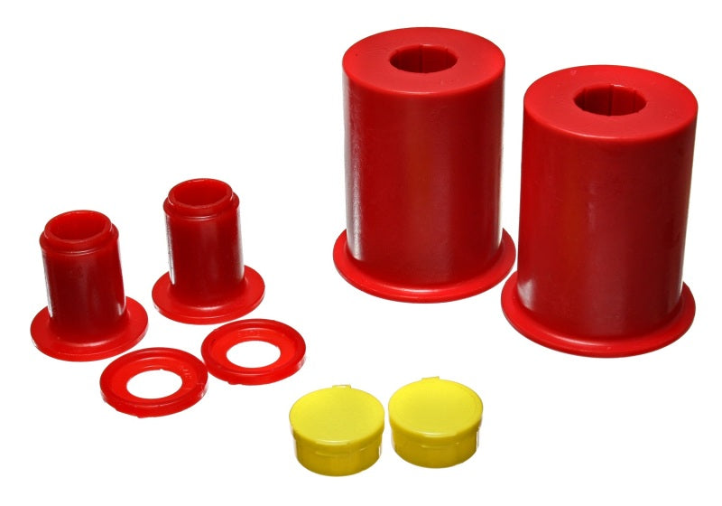 Energy Suspension 05-13 Ford Mustang Red Front Lower Control Arm Bushings (Must reuse outer metal sh - 0