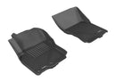 3D MAXpider 2005-2019 Nissan Frontier Crew/King Cab Kagu 1st Row Floormat - Black-1