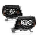 ANZO 2005-2011 Toyota Tacoma Projector Headlights w/ Halo Black-13