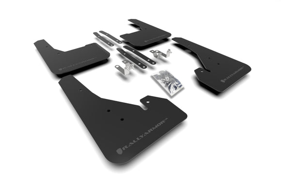 Rally Armor 18-26 Toyota Corolla Hatchback Black UR Mud Flap Grey Logo