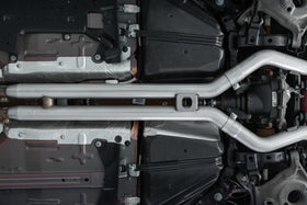 MBRP 18-22 Ford Mustang GT 5L T304 SS 3in Cat-Back Dual Rear w/4in Quad Carbon Fiber Tips (Street) - 0