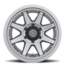 ICON Rebound Pro 17x8.5 6x5.5 0mm Offset 4.75in BS 106.1mm Bore Titanium Wheel-14