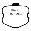 EBC 06-08 Chevrolet Corvette (C6) 7.0 (Z06) Bluestuff Front Brake Pads-3