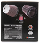 K&N Round Tapered Universal Air Filter 6in Flange ID x 7.5in Base OD x 5in Top OD x 6.5in Height-15