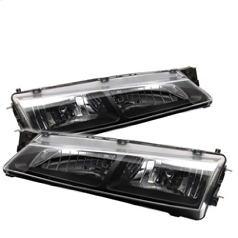 Spyder Nissan 240SX 97-98 Crystal Headlights Black HD-YD-N294-BK - 0